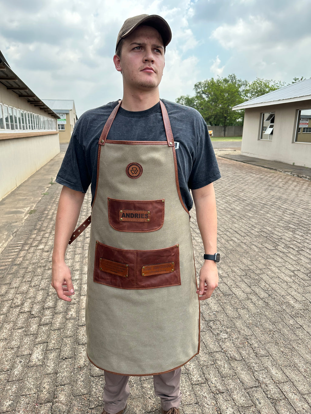 Leather & Canvas Apron