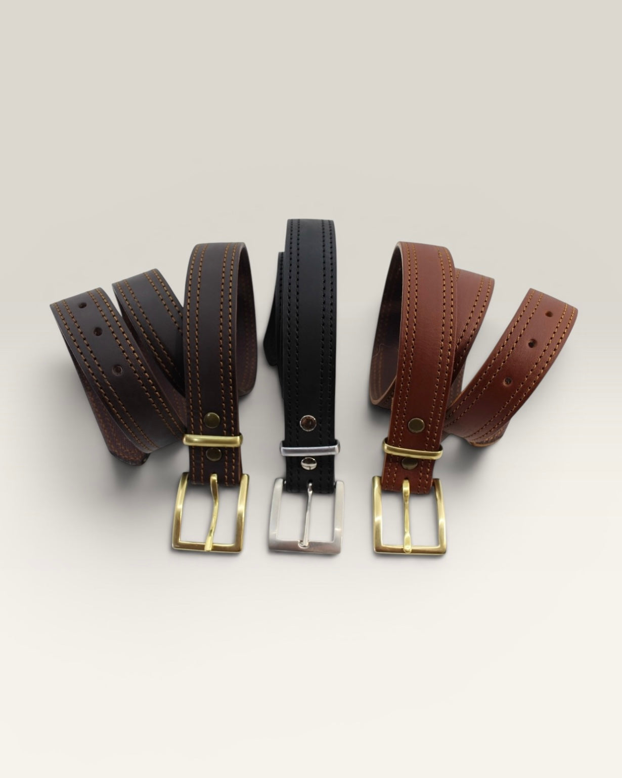 38mm Lined Leather Belt